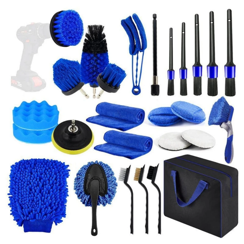 Dirt Brush Interior - 세차 브러시 세트, 공기 배출구용 디테일링