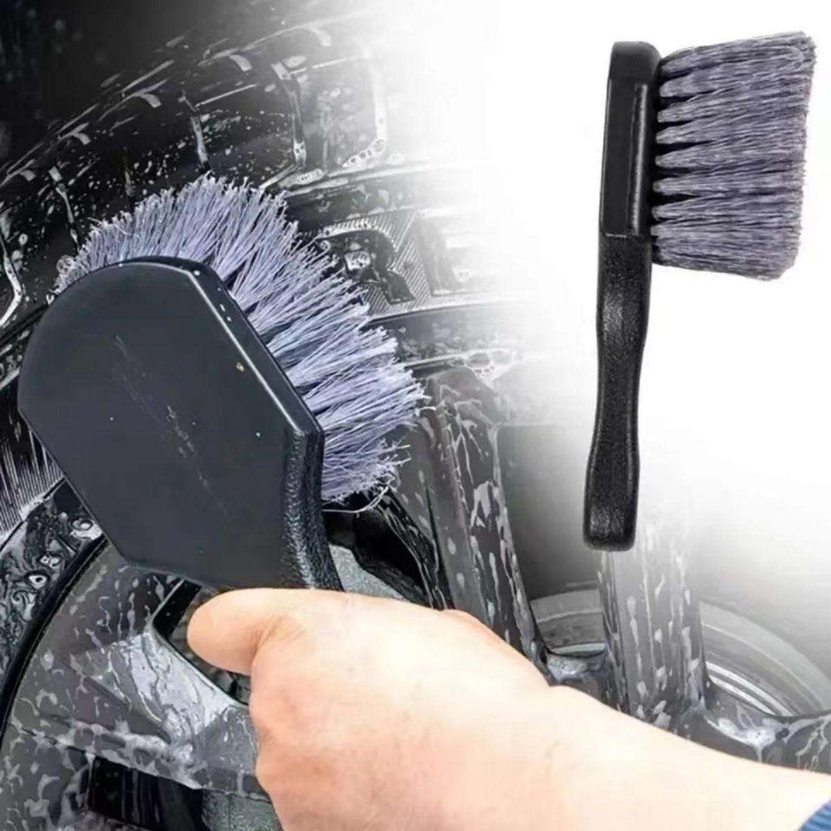 자동차 휠 세척 브러쉬 디테일 브러쉬 짧은 손잡이 타이 - Car Cleaning Brush 리뷰 및 가격