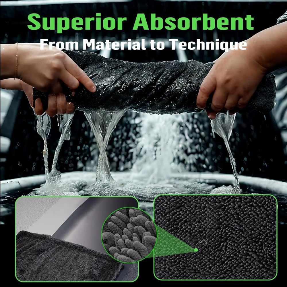 초흡수성 마이크로파이버 청소용 천 - 부드럽고 내구성이 - Microfiber Towel Detailing 리뷰 및 가격