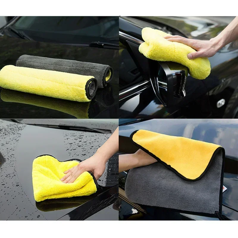 1/5pcs 두꺼운 자동차 마이크로 화이버 청소 수건  - Microfiber Towel Detailing 리뷰 및 가격